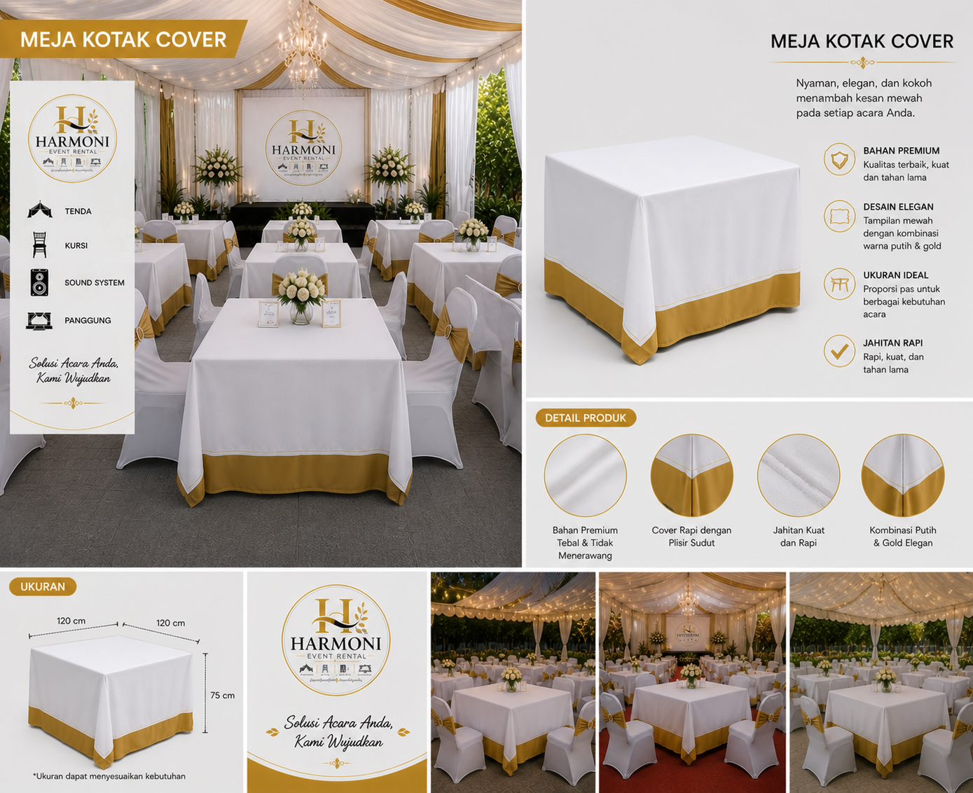 Meja Kotak Cover