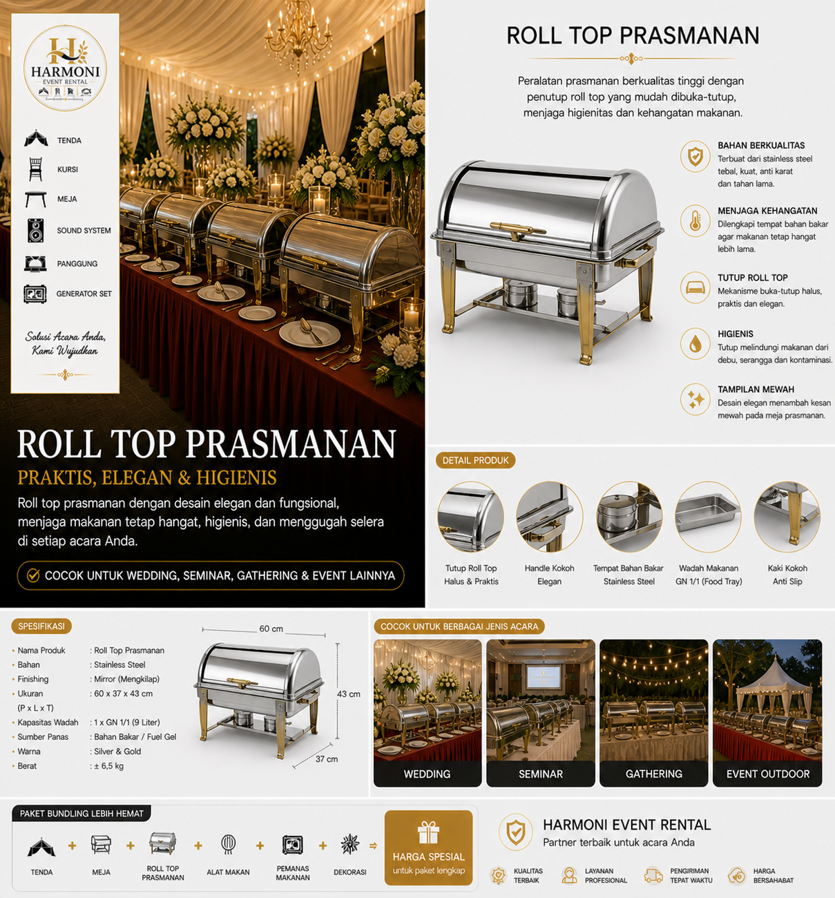 Roll Top Prasmanan