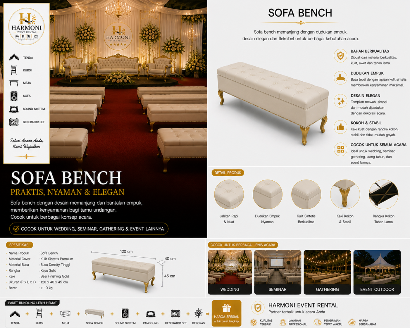Sofa Bench